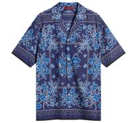 Gucci Men's Flower Bandana Print Shirt Blue