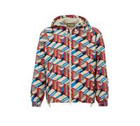 Gucci Men's Geometric Print Nylon Jacket with Adjustable Hood - 48 IT - Multicolor