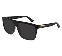 GUCCI Men's GG0748S Sunglasses, Black-Black-Grey, 59