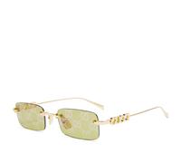 Gucci Men's GG1808S Sunglasses Gold/Green