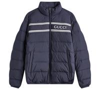 Gucci Men's Logo Lightweight Down Jacket Navy