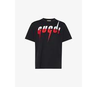 Gucci Mens Medley White Red Brand-print Short-sleeved Cotton-jersey T-shirt M