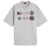 Gucci Men's Motocross Logo T-Shirt Grey
