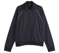 Gucci Men's Nylon Cotton GG Jacquard Track Top Blue Navy