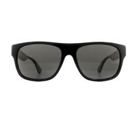 Gucci Man Gucci GG0341S 002 Sunglasses Acetate Black Grey Squared Polarized