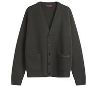 Gucci Men's Ribbed Wool Cardigan Grey