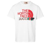Gucci Mens X The North Face Design Regular Fit White T-Shirt Cotton - Size 2XL