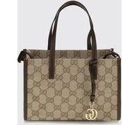 GUCCI Mini Bag in GG Supreme Fabric with Double Handle and Shoulder Strap - Size: OS - female
