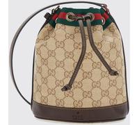 GUCCI Mini Bucket Bag in GG Monogram Fabric with Drawstring Closure - Size: OS - female