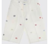 GUCCI Monogram Pattern Cotton Tailored Shorts - Size: 12 - male