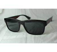 Gucci GG0340S 006 Man Sunglasses Plastic Black Grey Squared Normal