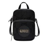 Gucci Off The Grid OTG Environmental Friendly Series Logo Leather Logo Nylon handbag Mini Unisex / Black 643882-H9HLN-1000 F