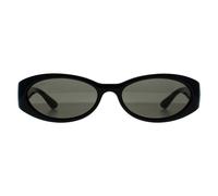 Gucci Oval Shiny Black Gold Grey Gg1660S Black