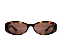 Gucci , Elegant Oval Brown Tortoise Sunglasses ,Brown female, Sizes: 54 MM
