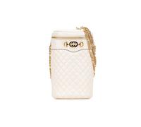 Gucci Preloved Calfskin Trapuntata Zumi Convertible Bag In White White One Size