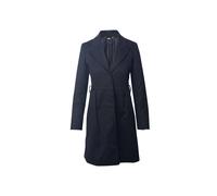 Gucci Women's Preloved Coat with Peak Lapel Collar in Black Cupro | Size: XS
