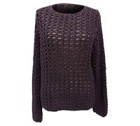 Gucci Preloved Crochet Knitted Sweater In Purple Cotton Purple
