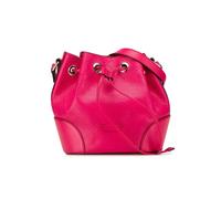 Gucci Preloved Diamante Leather Bright Bucket Bag In Pink Pink
