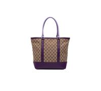 Gucci Preloved Elegant Printed Tote Bag Versatile And Stylish - Brown Brown One Size