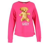 Gucci Preloved Embroidered Teddy Bear Sweater In Pink Cotton Pink