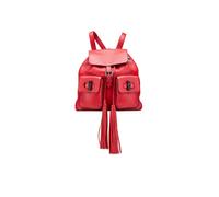 Gucci Preloved Leather Bamboo Tassel Backpack In Red Red One Size