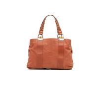 Gucci Preloved Medium Leather Bamboo Libeccio Tote In Orange Orange One Size