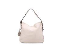 Gucci Preloved Medium Pebbled Calfskin Web Heritage Shoulder Bag In White White One Size