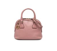 Gucci Preloved Mini Leather Gg Charm Dome Satchel In Pink Pink