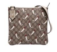 Gucci Preloved Printed Shoulder Bag With Adjustable Strap Stylish In Brown Brown One Size