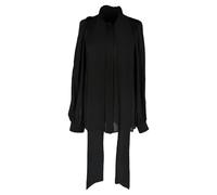 Gucci Preloved Pussy Bow Tie Blouse In Black Silk Black