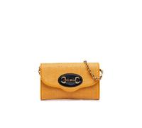 Gucci Preloved Raffia Horsebit 1955 Chain Crossbody In Yellow Yellow One Size