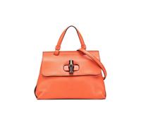 Gucci Preloved Small Leather Bamboo Daily Satchel In Orange Orange