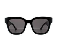 Gucci Rectangle Womens Black Grey Sunglasses - One Size