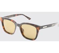GUCCI Rectangular Tortoiseshell Acetate Sunglasses - Size: OS - female