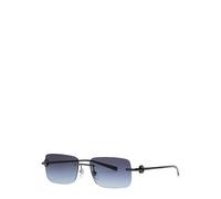 Gucci Rimless Rectangle-frame Sunglasses - Blue - One Size