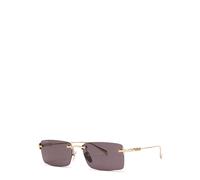 Gucci Rimless Rectangle-frame Sunglasses - Grey - One Size