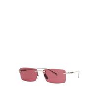 Gucci Rimless Rectangle-frame Sunglasses - Red - One Size