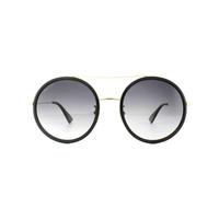Gucci Womens Sunglasses GG0061S 001 Black Gold Grey Gradient Metal - One Size