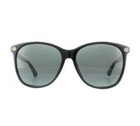 Gucci Round Black Grey Sunglasses Black One Size