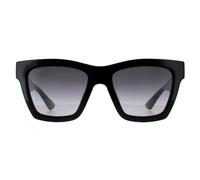 Gucci Woman GG1714S 001 Sunglasses Injected Black Grey Cat Eye