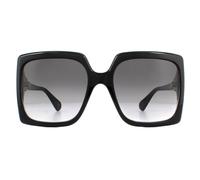 Oversized Square Sunglasses - female - Gucci - Sunglasses - Black - 60 MM - Accessories 60 MM