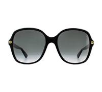 Gucci Woman GG0092S 001 Sunglasses Plastic Black Grey Squared