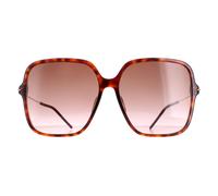Gucci Square Womens Dark Havana Brown Gradient GG1267S - One Size