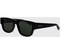 GUCCI Square-Frame Sunglasses in Recycled Acetate with Contrast Logo - Size: 54 - male