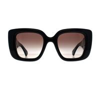Gucci Square Shiny Black Grey Gradient Gg1975S Black One Size