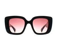 Gucci Square Shiny Black Red Gradient Gg1975S Black One Size