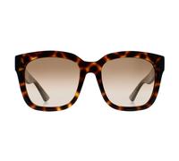 Gucci Women's Square Shiny Spotted Havana Brown Gradient GG1338S Gucci Brown One Size
