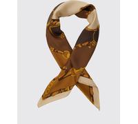 GUCCI Square Silk Twill Foulard with Multicolour Graphic Print - Size: OS - female