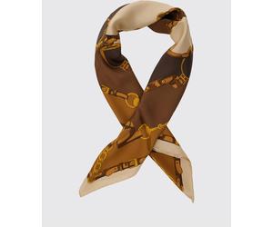 GUCCI Square Silk Twill Foulard with Multicolour Graphic Print - Size: OS - female