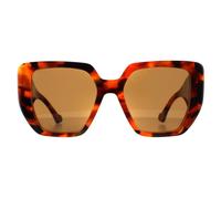 Gucci Square Womens Havana Brown GG0956S - One Size